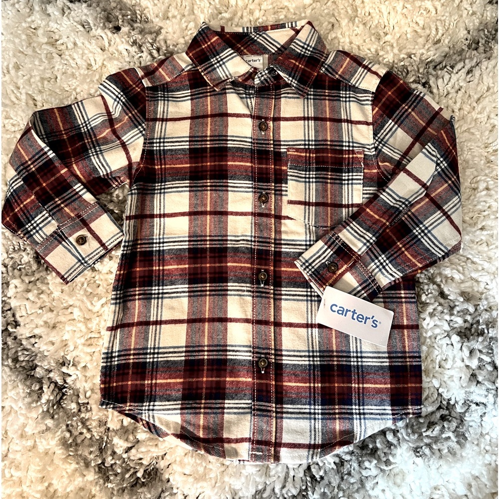 Boys long sleeve flannel